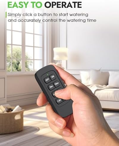 Insoma Sprinkler Timer with Remote Control, Water Hose Timers, Turns Water Off Automatically, Up to 120 Minutes of Run Time, Irrigation Timer for Lawn, Drip, Soaker Hose, and Garden, 1 Outlet - Image 6