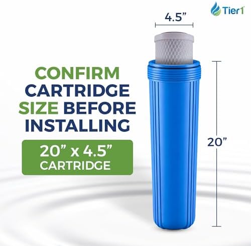 Tier1 5 Micron 4.5" × 20" Carbon Filter Replaces EP-20BB, 155583-43, 4-Pack - Image 3