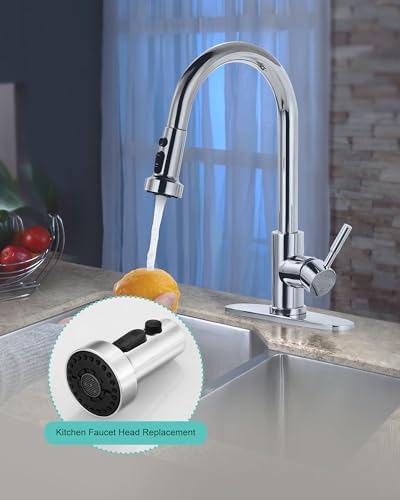 ARCORA Pull Down Kitchen Faucet Head Replacement with 13 Adapters, 3 Modes - Image 2