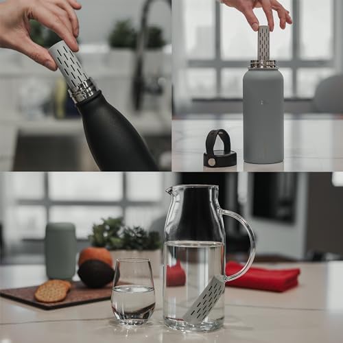 GOFILTR Alkaline Water Infuser (Original 2 Pack) 9.5 pH + Electrolytes for Any Water Bottle/Small Pitcher, 750 Refills / 3 Months, 2 Ionized Mineral Water Infusers - Image 2