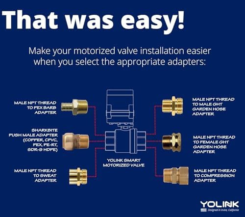 YoLink 1/2" Commercial Grade Smart Motorized Stainless Steel Ball Valve LoRa Wireless Up to 2,034 Feet Open Air Range Battery-Powered, IFTTT, Alexa, Home Assistant - Image 3