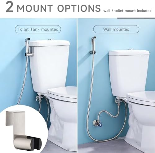 Handheld Bidet Sprayer for Toilet with Filter, Adjustable Water Pressure Stainless Steel Jet Spray for Toilet, Filtered Fresh Water for Feminine Wash and Cloth Diaper Rinsing - Image 4
