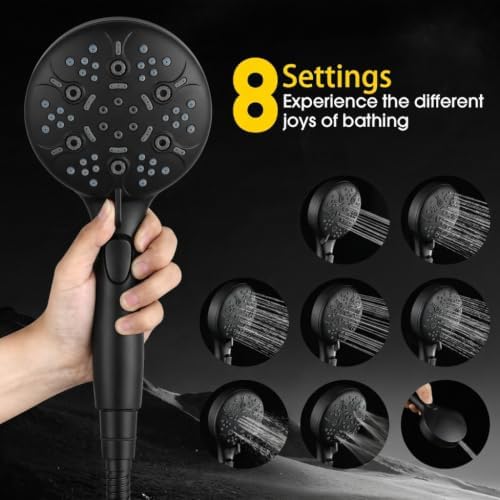 High Pressure Shower Head with Handheld,Power Wash & Auto Reset - Image 3
