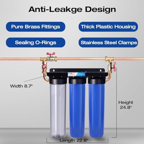 H&G Lifestyles Whole House Water Filter System,Iron Filter for Well Water - Image 3