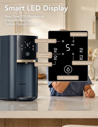 Leysern Countertop Reverse Osmosis Water Filter with UV, No Installation - Image 6