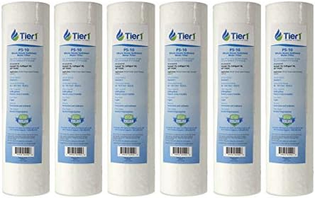 Tier1 10 Micron 2.5" × 10" Filter Replaces PD-10-20, SDC-25-2010, 6-Pack by Tier1