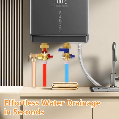 1PC HeSun 3/4" PEX-A Tankless Water Heater Service Valve Kit(Tool054-1) - Image 6