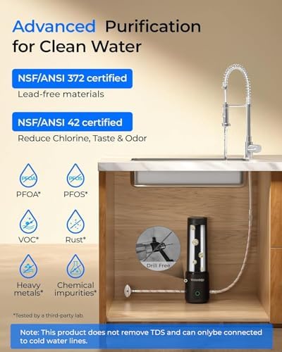 Waterdrop UL12A Under Sink Water Filter, Upgraded for 10UA, Time Reminder - Image 2
