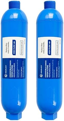 Hourleey 2 Pack RV Inline Water Filter, Reduce Bad Taste, Odors, Rust, Fluoride, Chlorine and Sediment in Drinking Water, Dedicated for RVs Campers by Hourleey