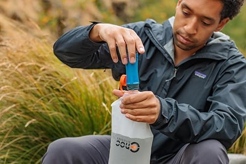 Vecto Water Collection and Filtration Bag (2L, 3L) - 28mm Neck Compatible with Popular Filters - Wide Opening for Easy Water Collection - Lightweight, Compact, Durable Tethered Cap and Slider - Image 4