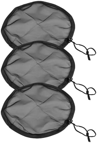 Mesh Cover for Rain Barrels 30cm Polyester Netting with Drawstring Fits Up to 28cm Diameter for Garden and Outdoor Use 3 Pack by Unknown