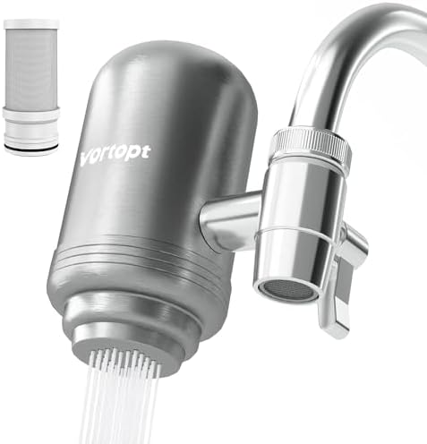Vortopt Faucet Water Filter for Sink, NSF Certified Reduces Chlorine. by Vortopt
