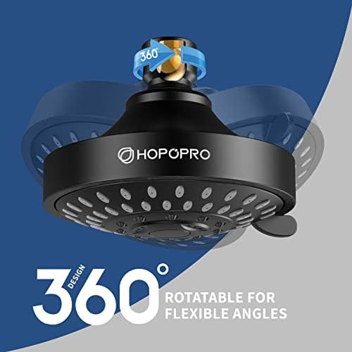 High Pressure Shower Head, HOPOPRO 5-Mode Fixed Showerhead, NBC Recommended - Image 4