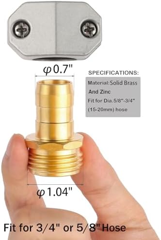 Garden Hose Repair Kits, Fit 3/4" and 5/8" Garden Hose, 2 Pack - Image 2
