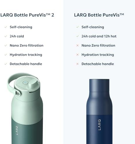 LARQ PureVis 2 Smart UV-C Self-Cleaning Insulated Water Bottle Filter Straw - Image 6