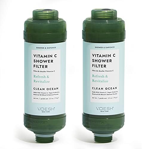 VOESH Vitamin C Shower Filter, Shower Aromatherapy, Water Purifier, Water Softener, Vegan Probiotics, Spa Shower Head, Water Filter, Shower Self-Care by Unknown