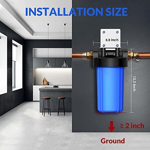 Envig K3 Large Capacity Whole House Heavy Metal Iron Hydrogen Sulfide Water Filter (2 Filter Cartridges), 10" x 4.5", 50,000 Gallon Capacity, Catalytic Carbon KDF - Image 3