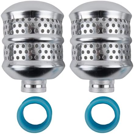 Gentle Aluminum Air Bubble Filter Balls with Raw Tape for Garden Hose Irrigation, Wide Spray Pattern for Delicate Plants, Lawns and Outdoor Spaces, Silver, 4 Pieces - Image 7