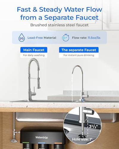 Waterdrop TSB-UF 0.01 μm Ultra Filtration Under Sink Water Filter System - Image 4