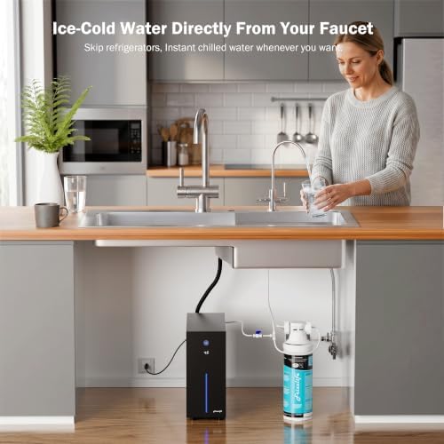 Frizzlife Under Sink Water Chiller Cooling System with Filter, CW5000+MS99 - Image 2