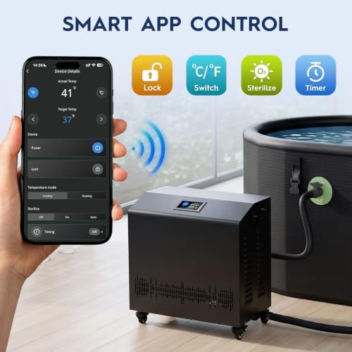 WiFi Smart 1HP Cold Plunge Water Chiller with Double Filter System - Image 4