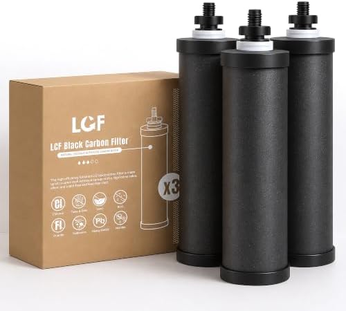 LCF Gravity Water Filter, Replacement for Berkey® BB9-2®, Purewell®, 3pack by LCF