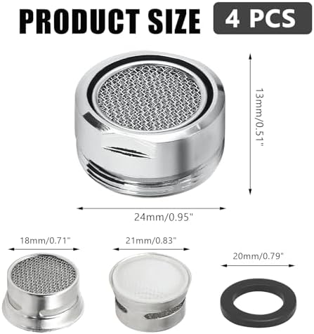 Litoexpe 4 Pcs 15/16" Male Faucet Aerator - Image 2