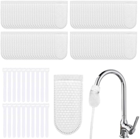 Faucet Filter, Faucet Filter Bag – 2026 New Universal Faucet Filter Cotton Bag with Sediment Barrier, Fine Fiber Mesh Purifier, Reduces Limescale & Rust, for Kitchen Sink (100PCS+20 Bandage) by Unknown
