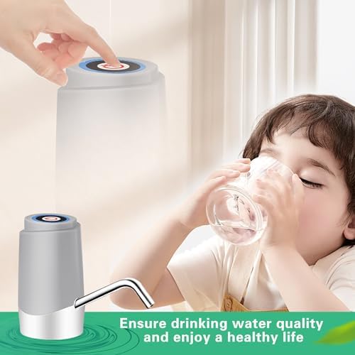 Korser Water Dispenser for 5 Gallon Bottle, Automatic Electric Water Jug Dispenser, Rechargeable Water Dispenser Pump, USB Charging Portable 2-5 Gallon Pump for Kitchen, Camping - Image 7
