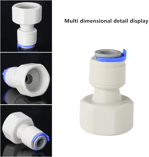 1/2" FPT x 5/16" Quick Connect Straight Adapter for RO, 3-Pack - Image 3