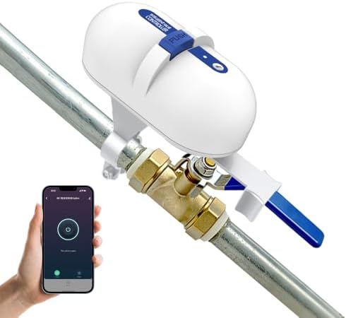 Smart Valve Controller, Works with Alexa & Google Voice Control Smart Life App Control, Remote Water ShutOff Valve, Easy Install on 1/2" to 1" in Pipe, Require Tuya Zigbee Hub (Tuya Zigbee Version) by Blindsmart
