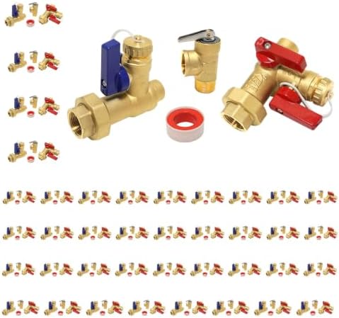 50 Sets Niikappu Tankless Water Heater Valve Kit, 3/4"FIPxSweat(TOOL033-50) by Unknown