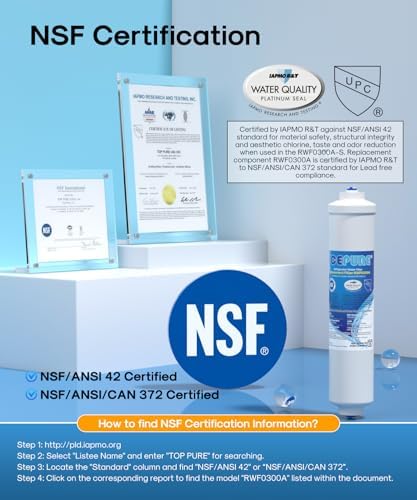 ICEPURE Inline Water Filter for Refrigerator and Ice Maker,1PACK - Image 2