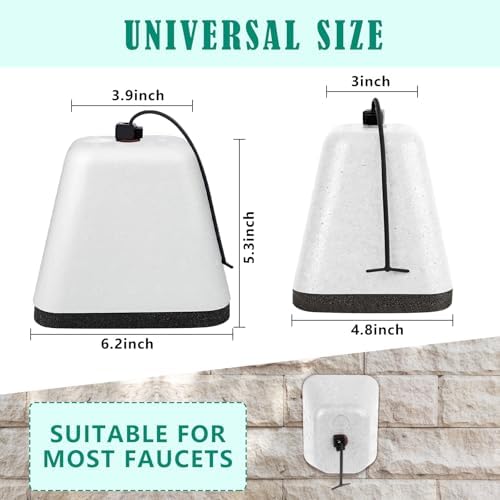 2 Pack Outdoor Faucet Covers for Winter, Heavy Duty Faucet Spigot Covers - Image 2