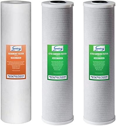 iSpring F3WGB32B 4.5” x 20” 3-Stage Whole House Water Filter Replacement Pack Set with Sediment & AWR3 Wrench for WGB32B series, WGB22B series, and WGB21B series Whole House Water Filtration - Image 2