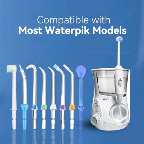 Replacement Heads for Waterpik, Waterpik Water Flosser Replacement Tips for Water Flosser Deep Cleaning Teeth (8 Aquaflosser Tips) (8 Tips Combo) - Image 3