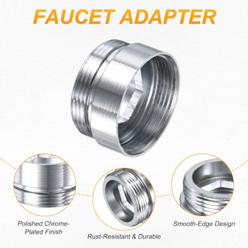 M METERXITY 1-Pack Faucet Adapter, M22 Female to M22 Male, for Kitchen - Image 2