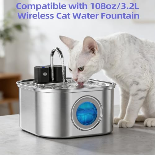Cat Water Fountain Replacement Filters(6 Filters + 6 Sponges) - Image 2