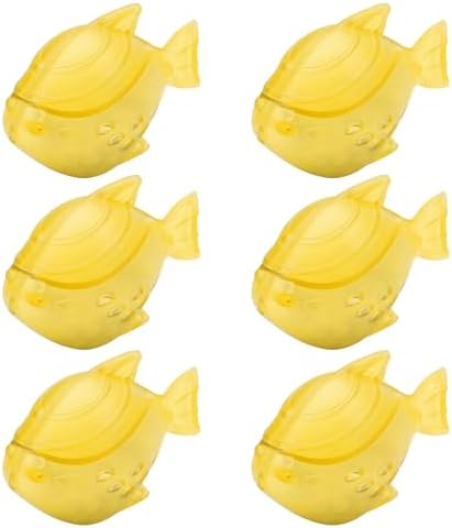 Humidifier Cleaning Fish, Tank Cleaner for Most Humidifiers, 6 Pack, Yellow by Funmit