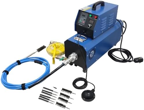1500W Industrial Boiler Tube Cleaner, 110V/220V Pipeline Cleaning Machine with 26ft Flexible Shaft & Brush Kit, for 12-36mm/0.47-1.42in Heat Exchanger Evaporator Duct Descaling by Banfluxion