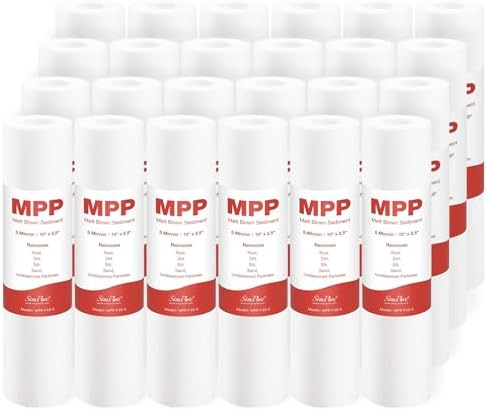 SimPure 5 Micron 10" x 2.5" Whole House Sediment Water Filter Cartridge by SimPure_Water