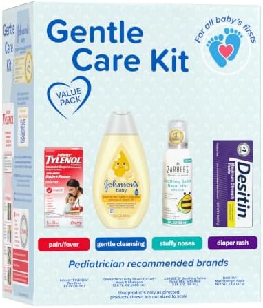 Johnson's Baby Gentle Care Kit with Desitin Maximum Strength, 4 Items by JohnsonsBaby