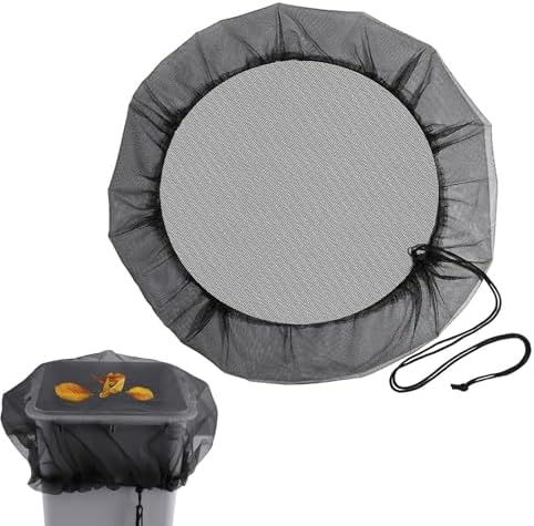 Rain Barrel Screen Soft Black Drawstring Design 37.4in Diameter by Unknown