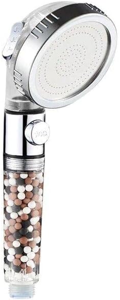MineralStream Ionic Shower Head 2.0 | High Pressure Water Saving Showerhead with Filter Beads | Eco Water Spa Shower Heads for Hair & Skin Health by MineralStream