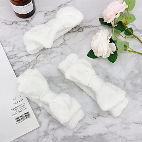 Ondder Spa Headband for Washing Face 8 Pack White Skincare Makeup Headbands - Image 7