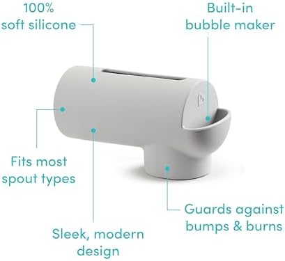 Munchkin® Bath Spout Cover for Baby, Silicone Tub Faucet Guard, Grey - Image 6
