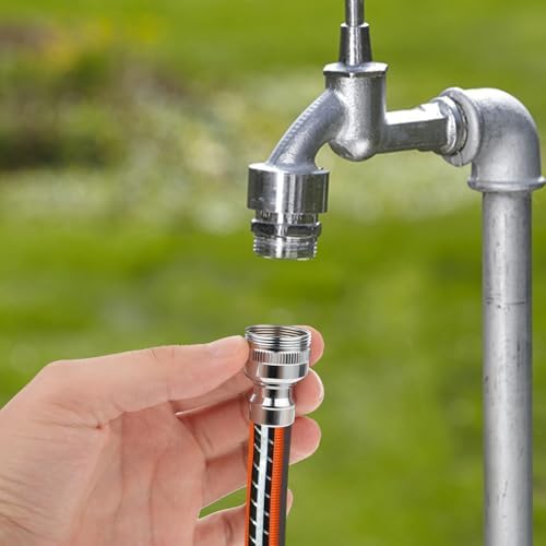 Faucet Snap Adapter Connection Sink Faucet Adapter Portable Dishwasher Faucet Adapter Faucet Aerator Sink Hose Adapter Countertop Dishwasher Connection Accessories (15/16-27Male or 55/64-27Famale) - Image 7