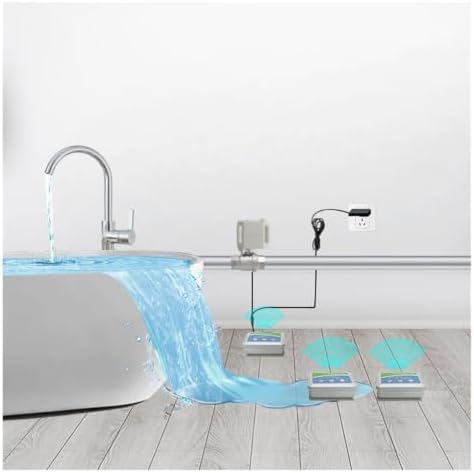 Water Leak Controller with SS304 3/4" Electric Valve, Smart Home Water Leak Alarm Shut Off Valve Automatically When Water Leak - Image 3