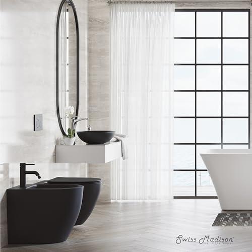 Swiss Madison St. Tropez Floor Mount Classic Bidet in Matte Black - Image 6