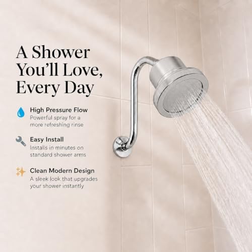 Fiona James 25-Stage Filtered Shower Head for Hard Water, Brushed Nickel - Image 2